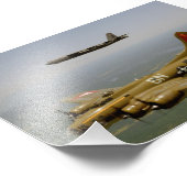 飛行中のB17GおよびB52H爆撃機 フォトプリント            (角)