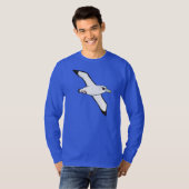 飛行中のBirdorableの内気なアホウドリ Tシャツ (正面フル)