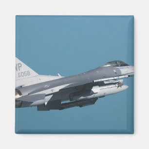 飛行中のF-16戦いの《鳥》ハヤブサ マグネット