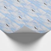 飛行中のP51ムスタング ラッピングペーパー (角)