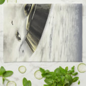 飛行中のUFO キッチンタオル (折り畳み)