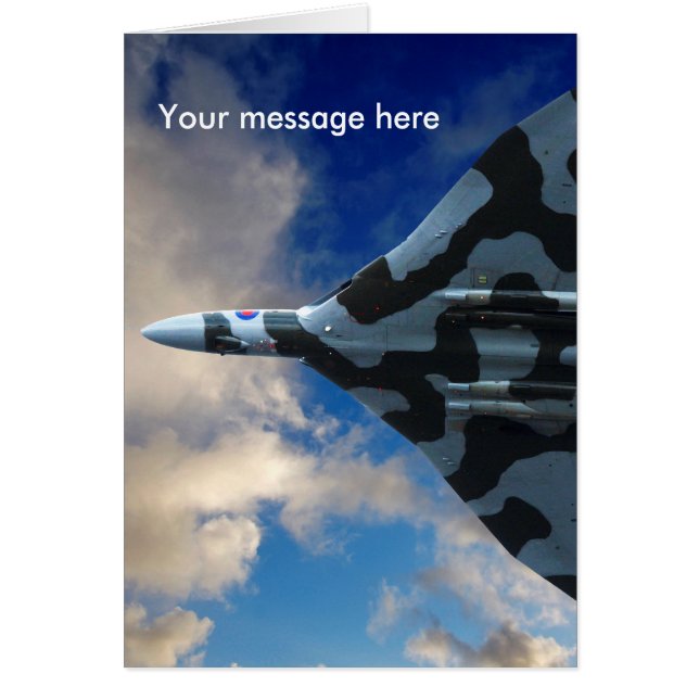 飛行中のVulcanの爆撃機 (正面)