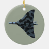 飛行中のVulcanの爆撃機 セラミックオーナメント (裏面)