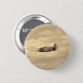 飛行中のYak 11 缶バッジ (正面&裏面)