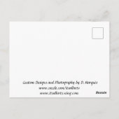 飛行中はがき中の鳥 ポストカード (裏面)