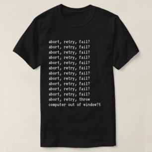 飛行中止、再試行、失敗メンズTシャツ Tシャツ