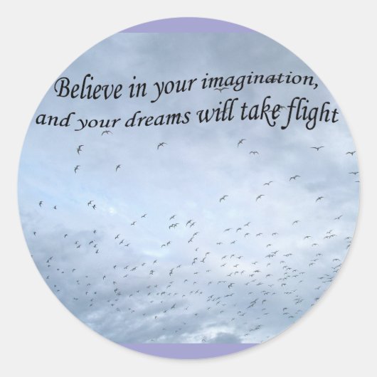 飛行中王室のの卒業式の灯 ラウンドシール (正面)