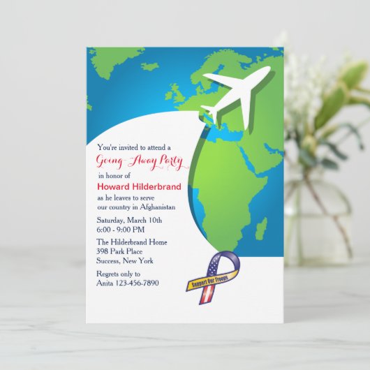 飛行中遠くにパーティの招待状 招待状 (スタンド正面)