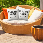 飛行乗務員クール飛行機、旅行、家族の休暇 クッション