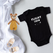 飛行乗務員クール飛行機、旅行、家族の休暇 ベビーボディスーツ