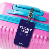 飛行乗務員クール飛行機、旅行、家族の休暇 ラゲッジタグ