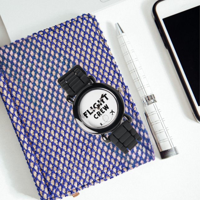 飛行乗務員クール飛行機、旅行、家族の休暇 腕時計 (クリエイターアップロード済み)