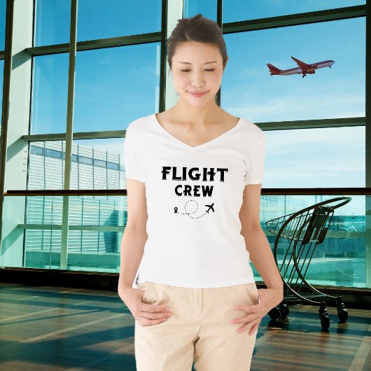 飛行乗務員クール飛行機、旅行、家族の休暇 Tシャツ