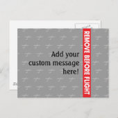 飛行前取り外し - 航空 ポストカード (正面/裏面)