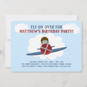 飛行士と彼の飛行機 招待状 (正面)