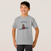 飛行士と飛行機 Tシャツ (正面フル)
