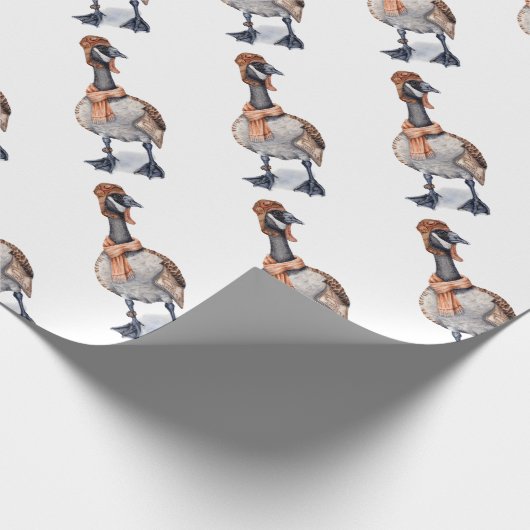 飛行士のガチョウ ラッピングペーパー (角)