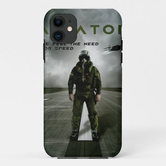 飛行士の戦闘機のパイロット Case-Mate iPhoneケース (裏面)