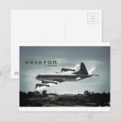 飛行士P3オリオン飛行機 ポストカード (正面/裏面)