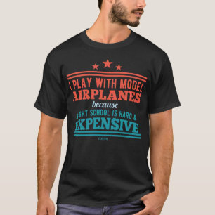 飛行学校キット模型飛行機 Tシャツ