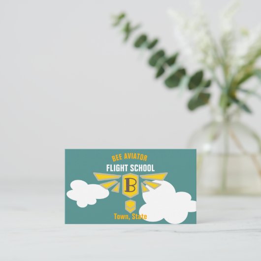 飛行学校 名刺 (スタンド正面)