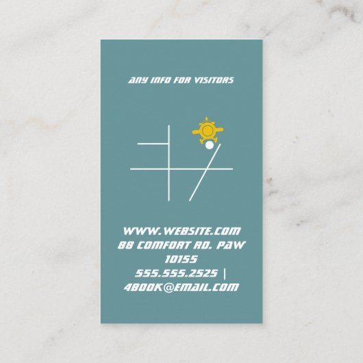 飛行学校 名刺 (裏面)