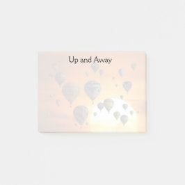 飛行後ノートの熱気球 ポストイット