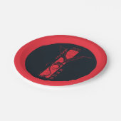 飛行旗の新年中国のの車軸 | 萬事如意 ペーパープレート (アングル)