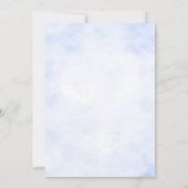 飛行機ああ私のタイムフライ旅行2回目の誕生日 招待状 (裏面)