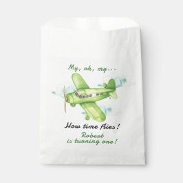 飛行機ああ私のタイムフライ最初の誕生日 フェイバーバッグ