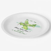 飛行機ああ私のタイムフライ最初の誕生日 ペーパープレート (アングル)