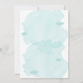 飛行機ああ私のタイムフライ最初の誕生日 招待状 (裏面)