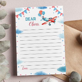 飛行機ああ私の時間はタイムカプセルノートカードを飛ぶ サンキューカード