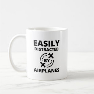 飛行機おもしろいパイロット コーヒーマグカップ