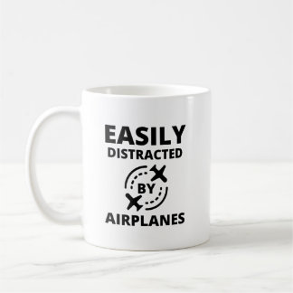 飛行機おもしろいパイロット コーヒーマグカップ