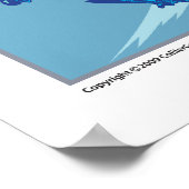 飛行機おもしろいプリント ポスター (角)