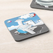 飛行機おもちゃ コースター (左側)