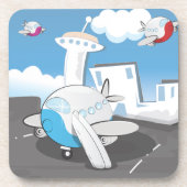 飛行機おもちゃ コースター (正面)