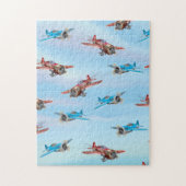 飛行機おもちゃ ジグソーパズル (縦)