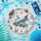 飛行機おもちゃ ペーパープレート (パーティー)