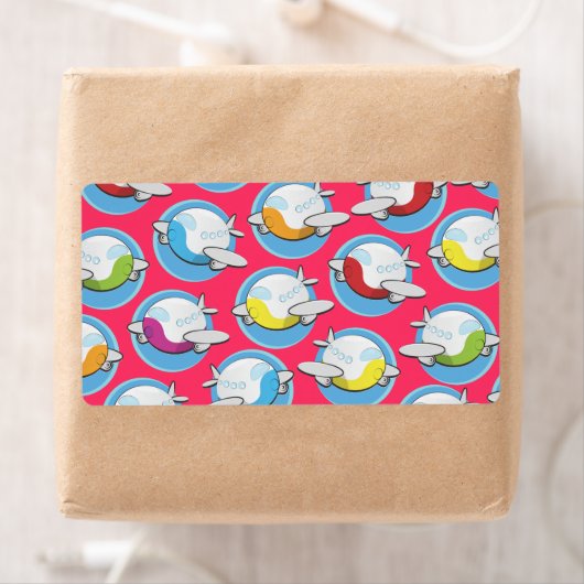 飛行機おもちゃ ラベル (インサイチュ)