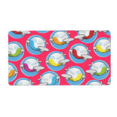 飛行機おもちゃ ラベル (正面)