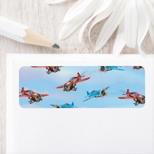 飛行機おもちゃ ラベル (インサイチュ)