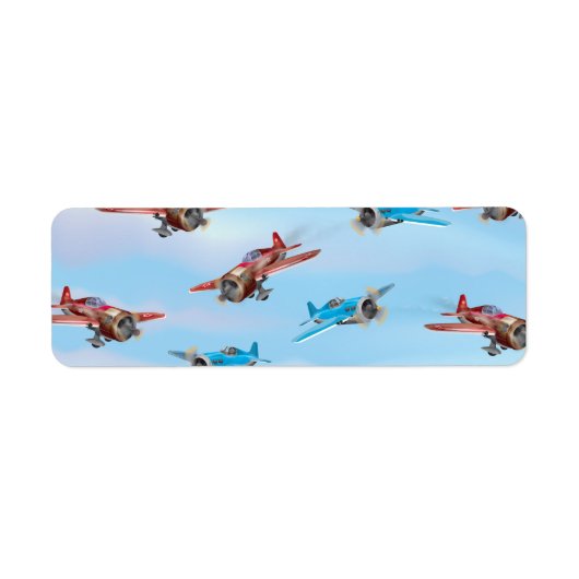 飛行機おもちゃ ラベル (正面)