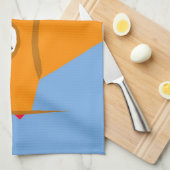 飛行機およびダルマチア人 キッチンタオル (四つ折り)