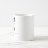 飛行機および列車および車のマグ コーヒーマグカップ (中央)