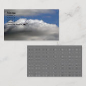 飛行機および雲 名刺 (正面/裏面)