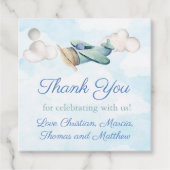 飛行機お洒落は洗礼に感謝誕生日 フェイバータグ (正面)