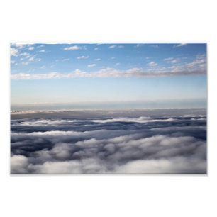 飛行機からのカラフルな雲 フォトプリント