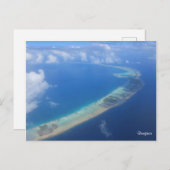 飛行機からのランジロアビュー ポストカード (正面/裏面)